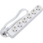 Preview: Multiple Socket | 6 outlets | cable length 1.4 m | 3 x 1.5 mm² | IP 20