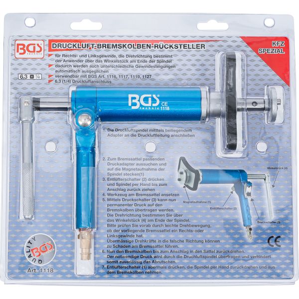 BGSTechnic 1118 Air Brake Piston Wind back Tool