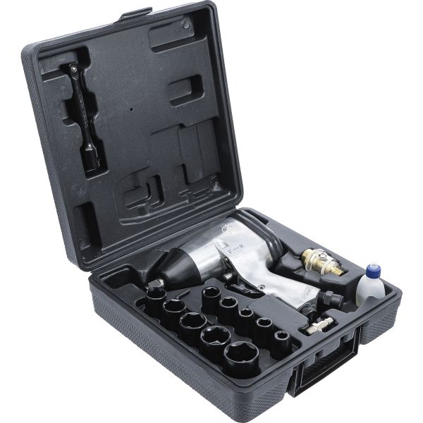 Air Impact Wrench with Tool Set | 12.5 mm (1/2") | 312 Nm | 16 pcs.