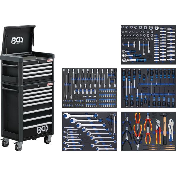 Workshop Trolley Pro Standard Max | 12 Drawers | with 263 Tools