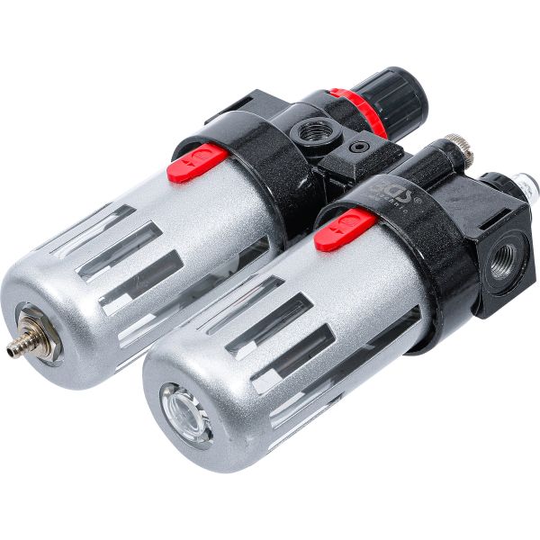 BGSTechnic 8603 Air Filter / Oiler Unit with Pressure Regulator