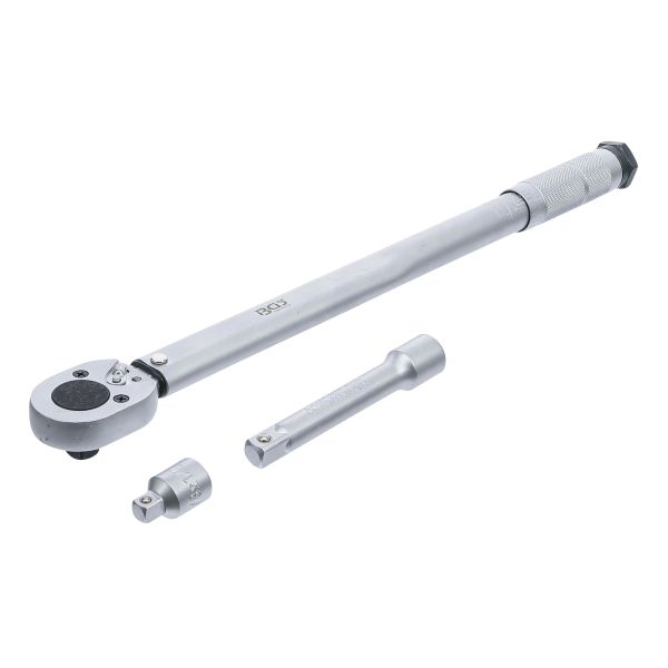 BGSTechnic 98 Torque Wrench + Adaptor + Extension Bar 12.5 mm (1/2
