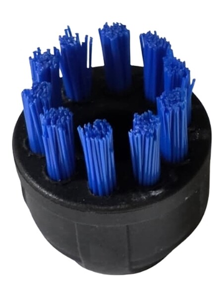 Bürstenaufsatz aus Polyester in Blau, geeignet für Tornador Steam Zubehör, mit mehreren Borsten.