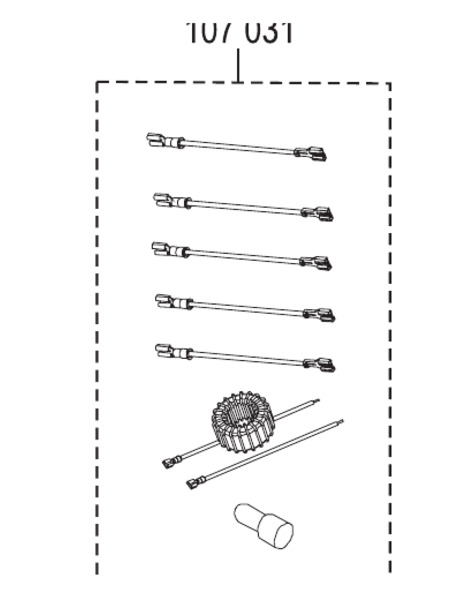 Kabelset voor Rotador Spray Vac