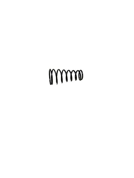 Molla per Tornador Mini, a forma di spirale, in metallo, nera, con più avvolgimenti.
