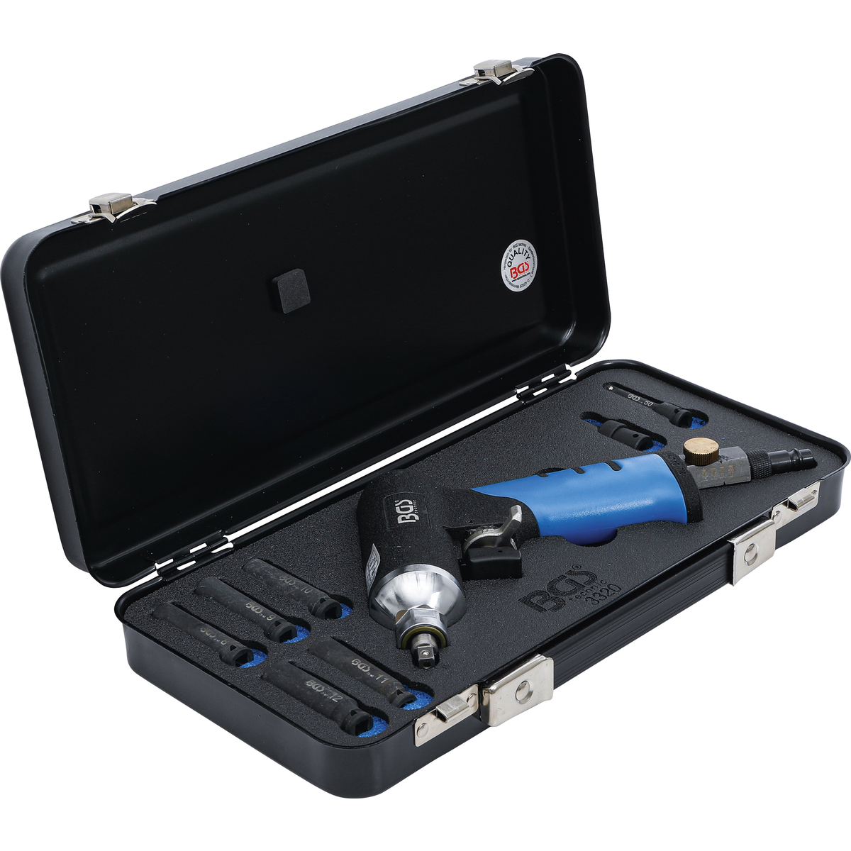 BGSTechnic 3320 Air Impact Wrench Set for Glow Plugs