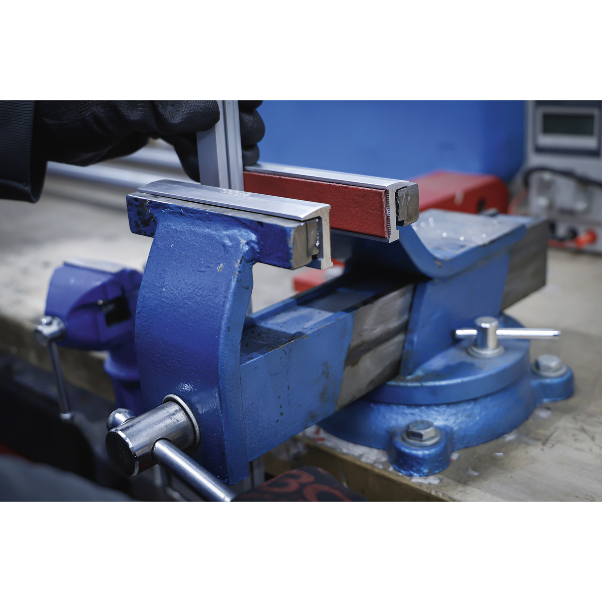 BGSTechnic 6798 Bench Vice Jaw Protectors Aluminium 100 mm 2 pcs.