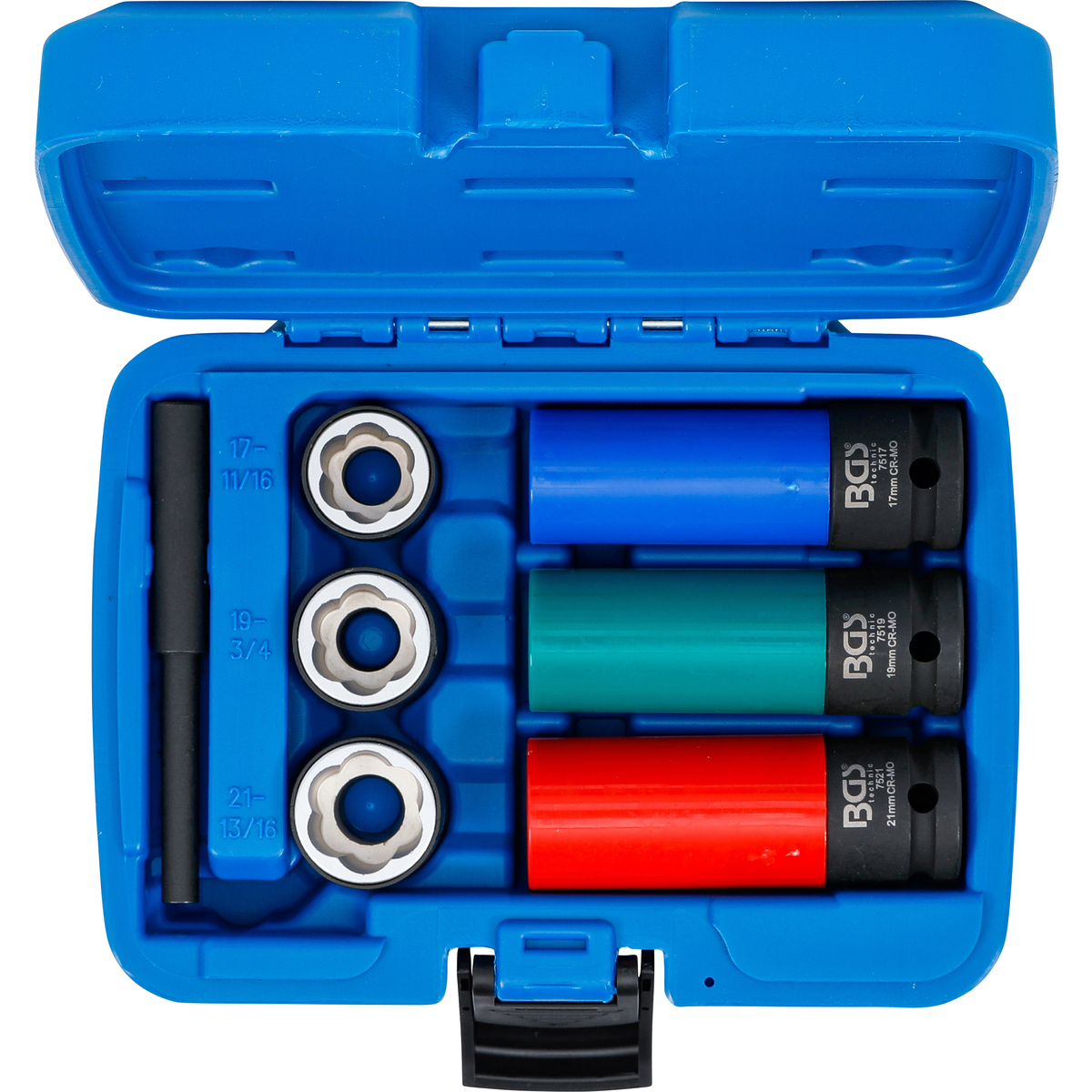 BGSTechnic 7510 Twist Socket Set (Spiral Profile) / Screw Extractor