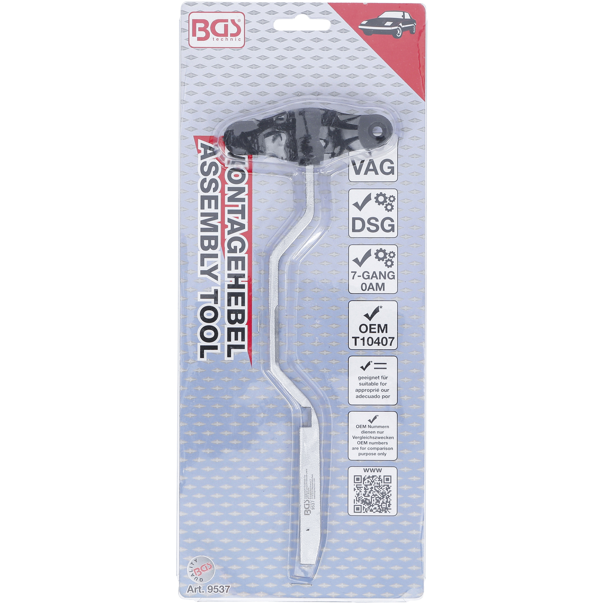 BGSTechnic 9537 Mounting Lever for DSG Gearbox for VAG