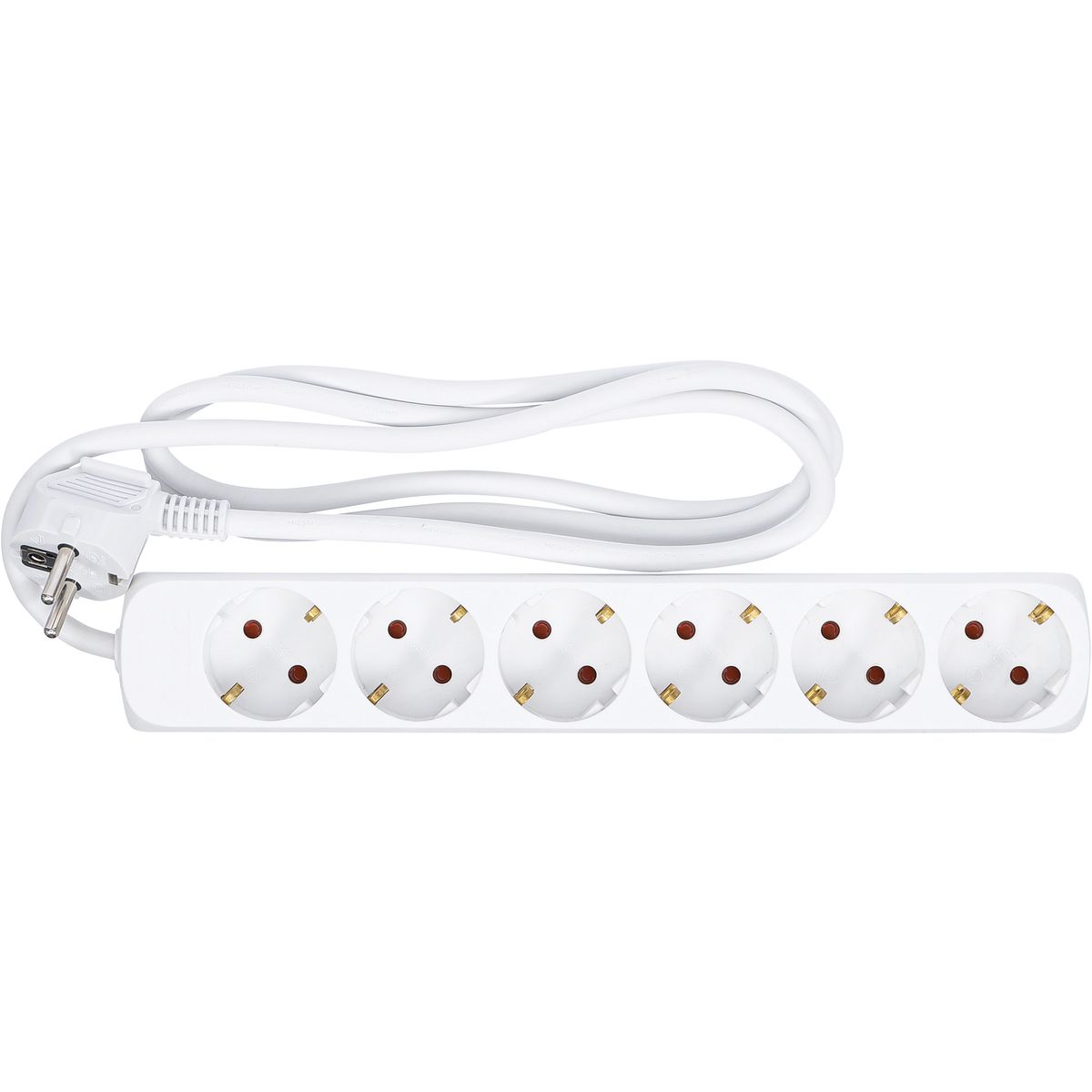 Multiple Socket | 6 outlets | cable length 1.4 m | 3 x 1.5 mm² | IP 20