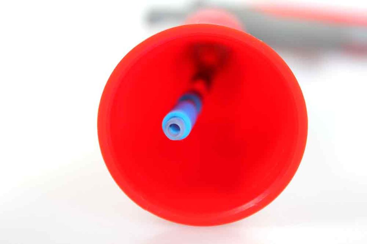 Ugello rosso della pistola per pulizia a secco Tornador Z-014RS.