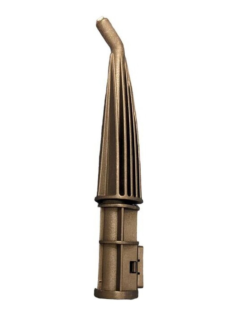Ugello Tornador Steam, di colore oro, con un'estremità stretta e curvata e più fessure di ventilazione.