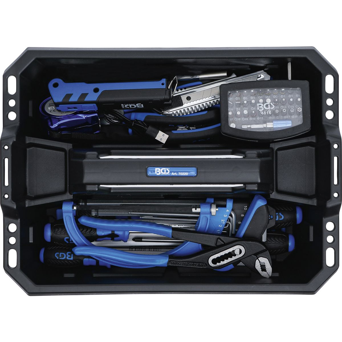 Caja de herramientas | plástico | incluido el surtido de herramientas | 66 piezas