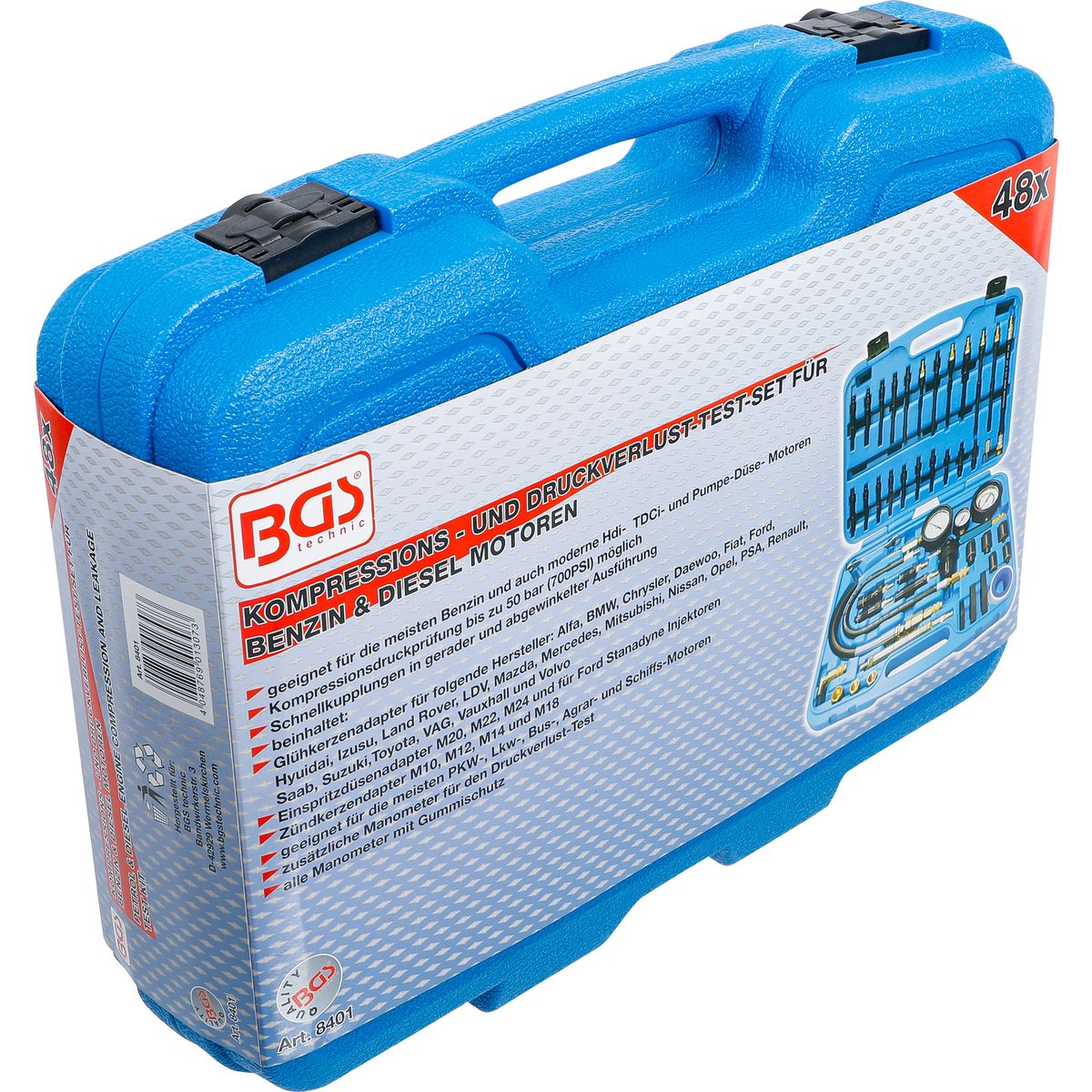 BGS 8400 - Compressiometre pour moteurs essence & diesel