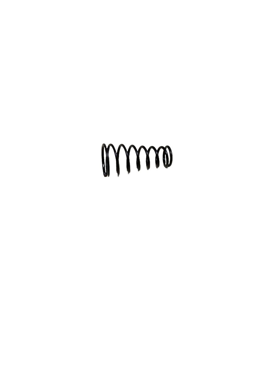 Molla per Tornador Mini, a forma di spirale, in metallo, nera, con più avvolgimenti.