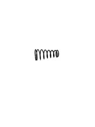 Molla per Tornador Mini, a forma di spirale, in metallo, nera, con più avvolgimenti.